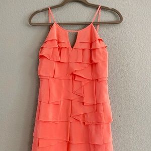 BCBGMaxAzria Coral Pleated Dress